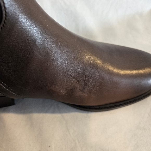 Coach Women's Size 8B Brown Fynn Leather Boots New - Picture 6 of 9